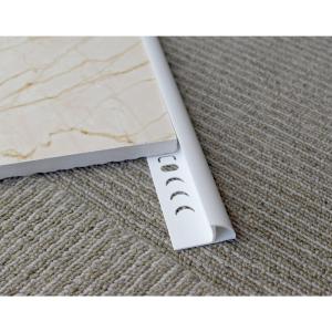 China White Aluminium Corner Tile Trim PVC Ceramic Tile Edge Corner Trim on sale