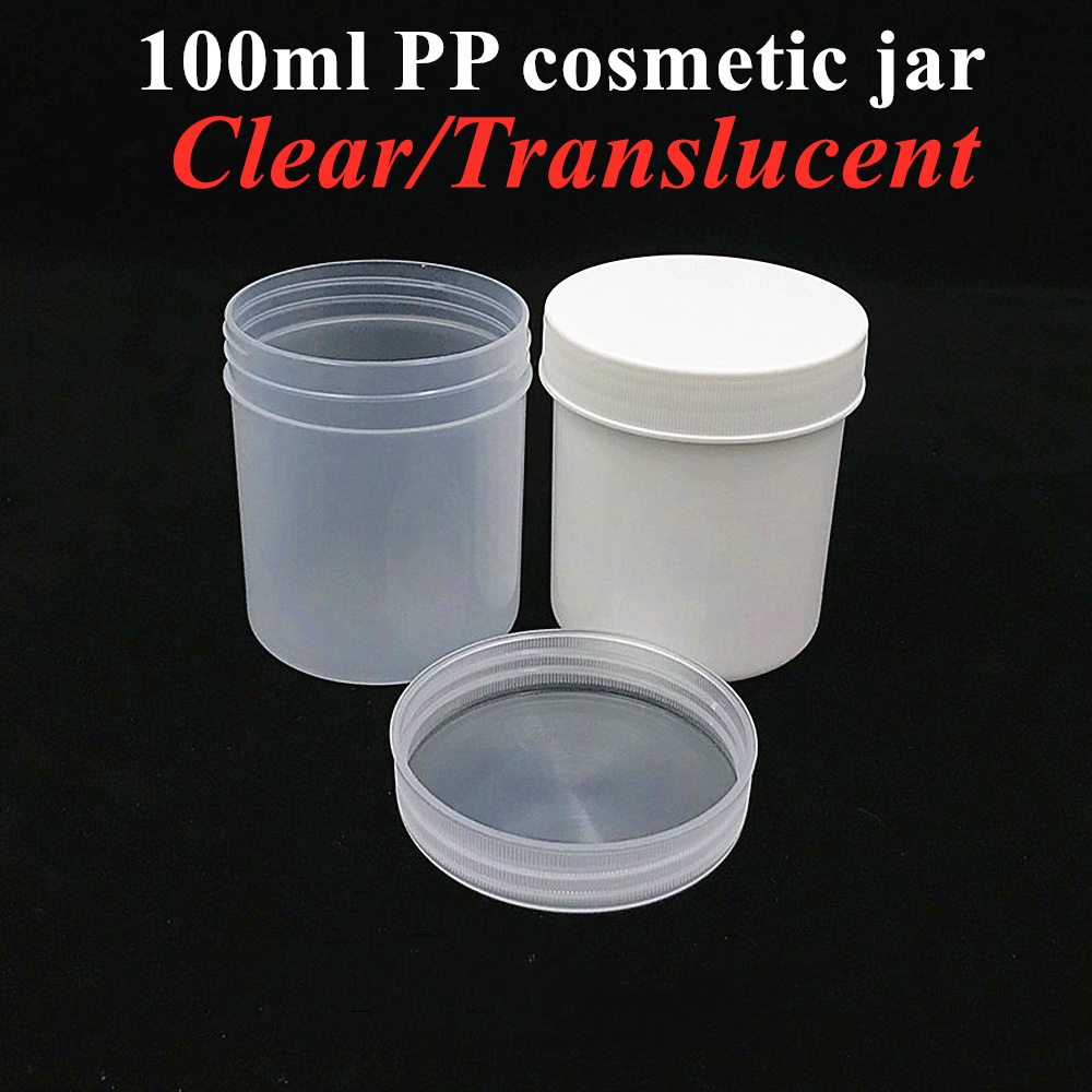 9oz 18oz 35oz OEM Custom High Quality White PP Face Skin Cream Translucent Cream Jar with Screw Cap