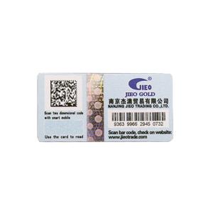 China OEM QR Code Sticker Printer Vinyl Sticker Self Adhesive Anti Counterfeiting on sale