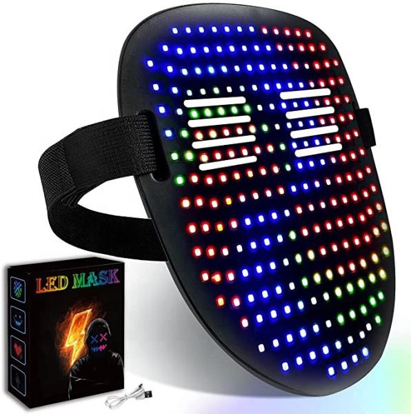 Quality Gesture Control LED Face Mask With 50 Pattern Display Face Transforming for sale