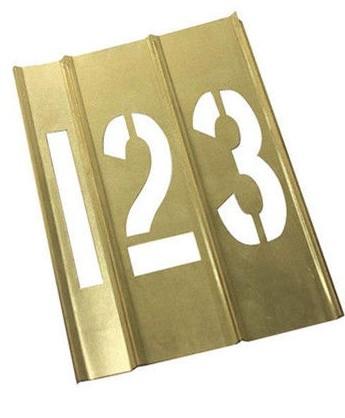 Quality Brass Adjustable Interlocking Alphabet Stencils Waterproof Scratch Resistant for sale