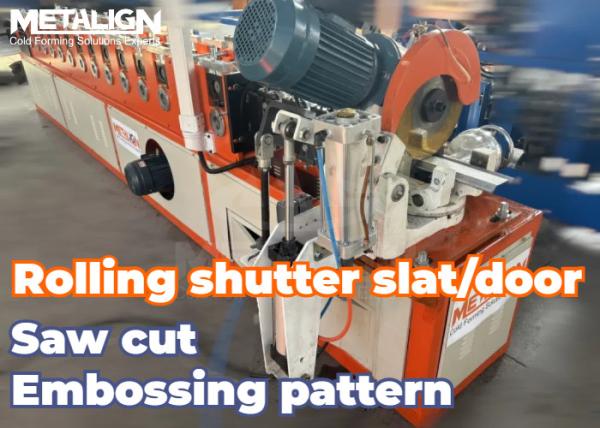 Quality Electric Decoiler Precision Rollformers Metal Slat Production Line Space Saving for sale