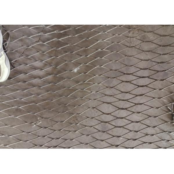 SS304 Stainless Steel Rope Mesh 100MM For Water Pollution Control Fence