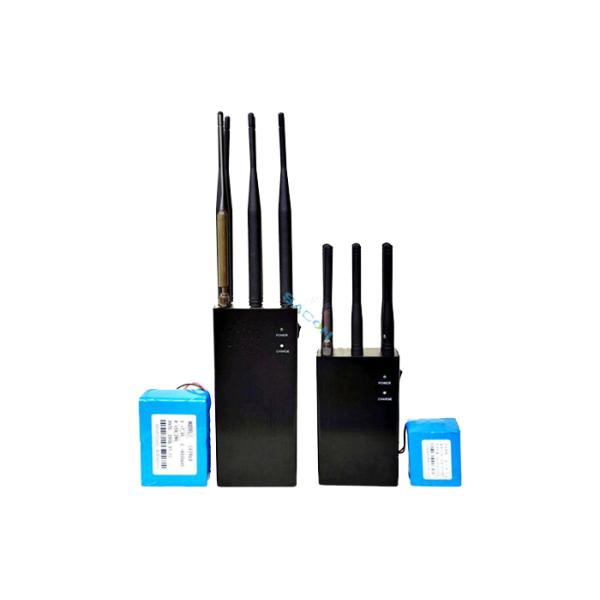 10W Remote Control Cell Phone Signal Jammer 3 Channels 100m Range For Car