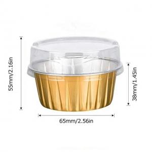 China Disposable Aluminum Cup Round Small Aluminum Foil Container on sale