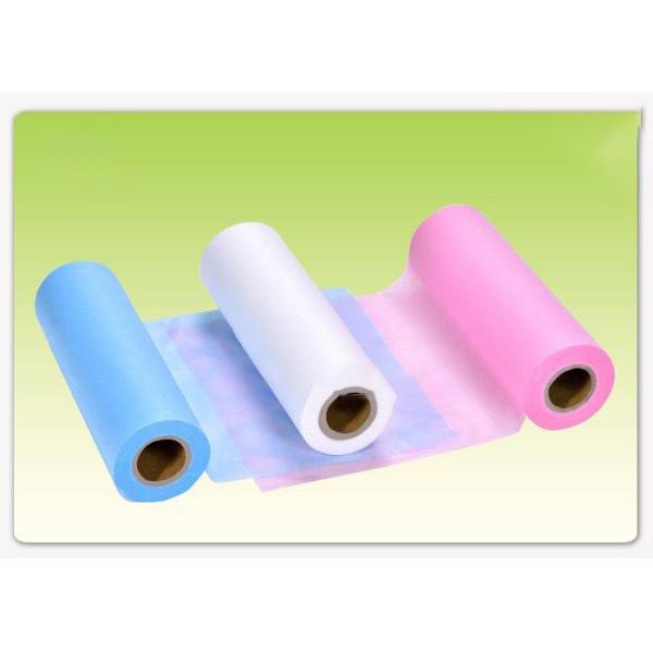 Salon Hotel Plain Dyed 300TC Disposable Bed Cover Roll