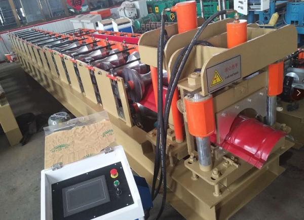 Quality 4 Kw Roof Tile Roll Forming Machine , 16 Steps Ridge Cap Roll Forming Machine for sale