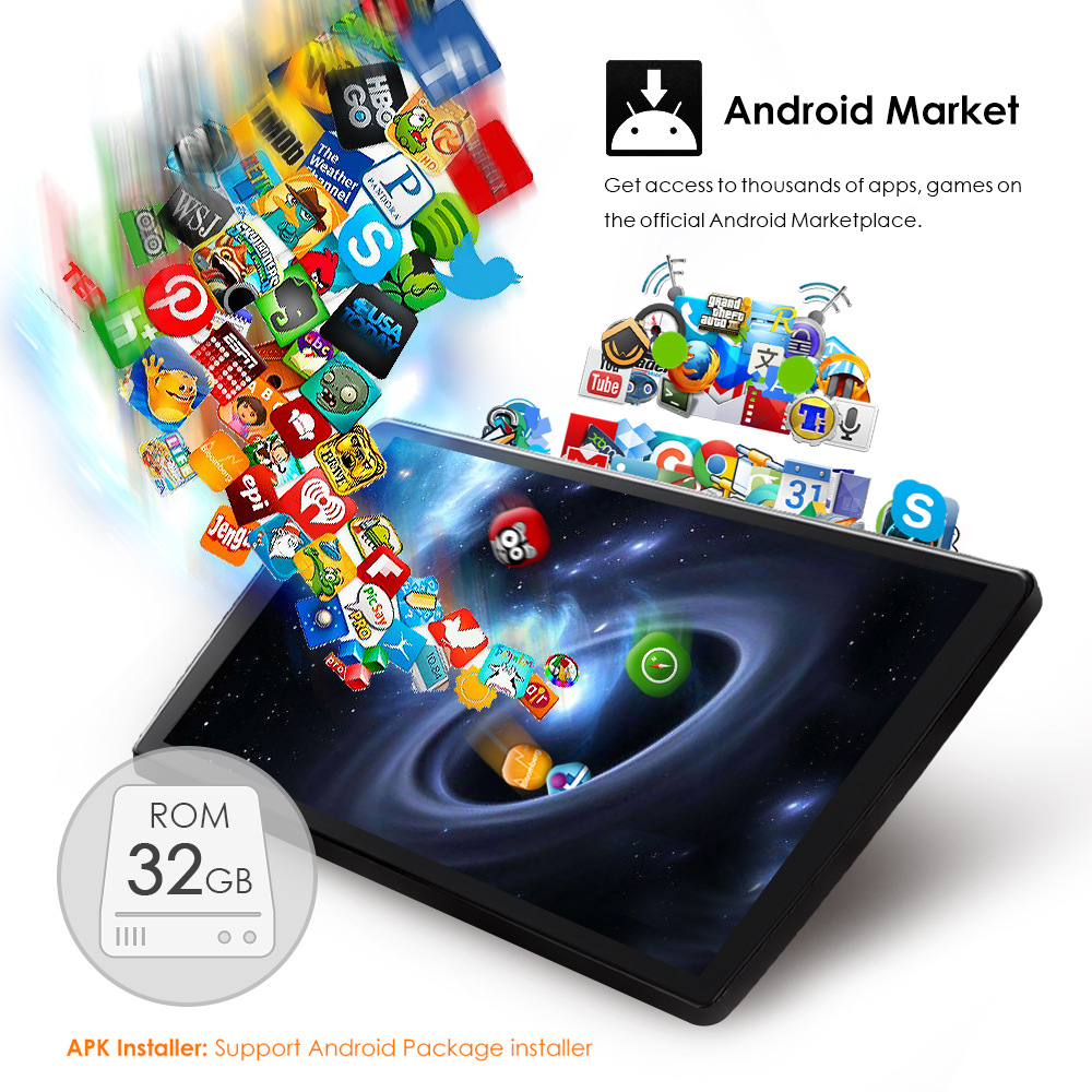 9" IPS/QLED Screen Car Video Android Radio with GPS Navigation BT Music Video YouTube Pho