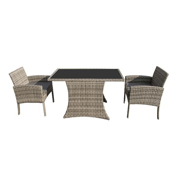 Quality Bistro Wicker Rattan Garden Furniture Sofa Chair Set With Cushion for sale