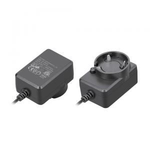 China White / Black Plastic Wall Mount Power Adapter Over Current Protection on sale