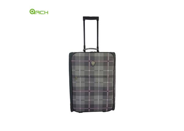 Quality Skate Wheels Foldable Check Material soft sided suitcase for sale