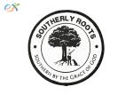 Round Shape Embroidered Border Patch , Custom Logo Patches For Clothes