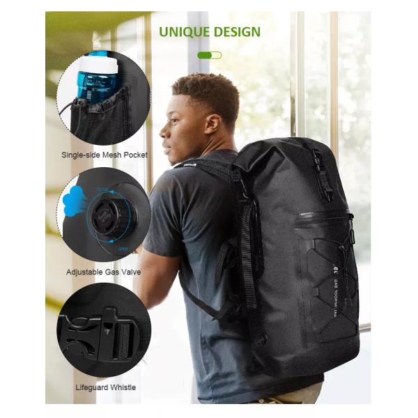 ODM Motorcycle Waterproof Camping Bag 500D PVC For Outdoor Hiking