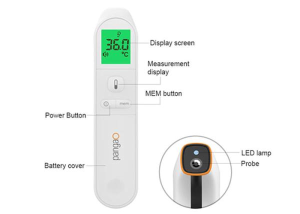 Quality LCD Digital Non Contact Digital Thermometer Intelligent Body Temperature Gun for sale