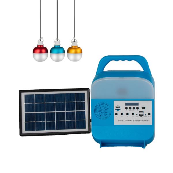 Quality FCC Painted Matte Blue Solar Hen House Lighting Kit With 5 Meter Cable for sale