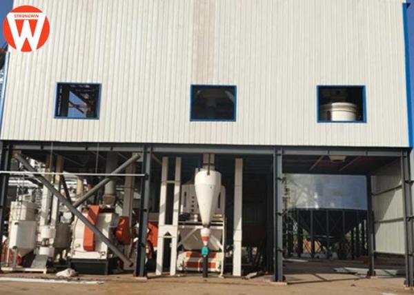 Quality 10T/H Chicken Poultry Feed Pellet Production Line 550KW for sale