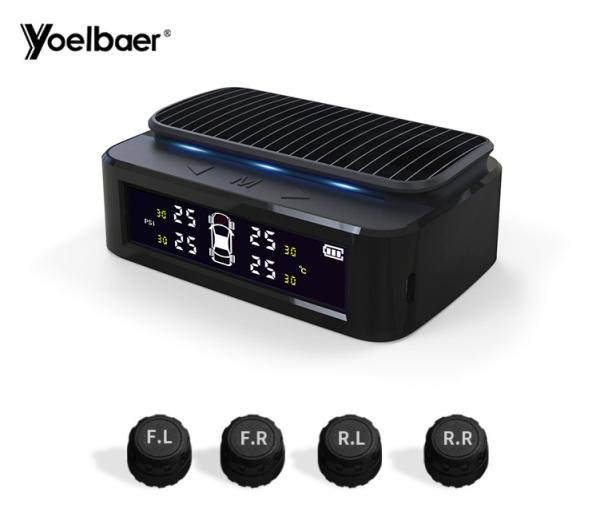 Quality Car TPMS Automatic Tire Pressure Monitoring System Solar Power 2 Years Battery Life for sale