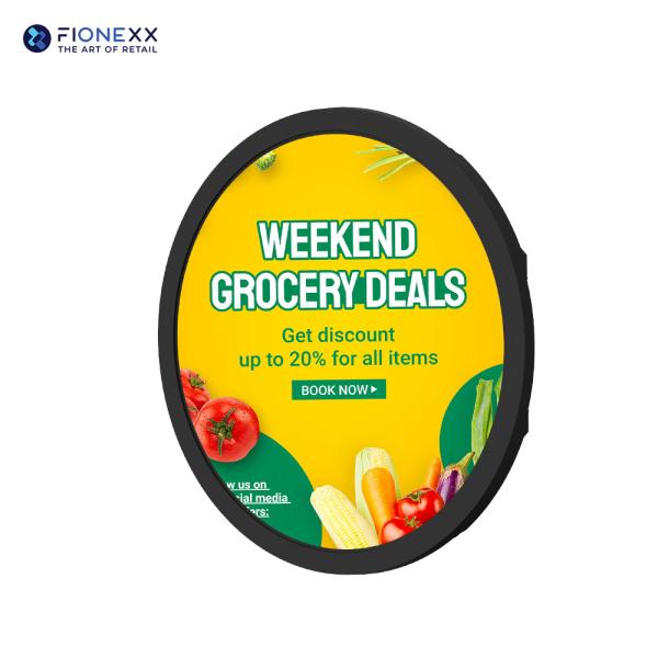 Quality 1280x1280 Resolution Circular Lcd Display for Retail Store Digital Advertising Poster for sale