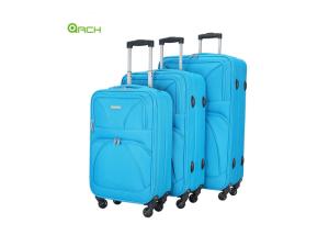 Two Pockets Spinner Wheels Trolley Luggage Bag Sets