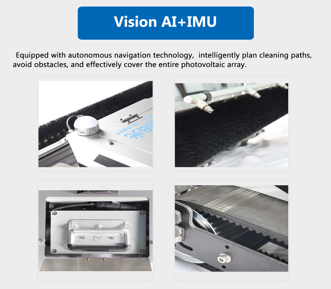 High-Quality Industrial Design Solar Panel Cleaning Robot with Advanced Solar Panel Cleaning System