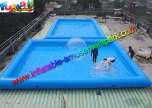 Buy cheap Square Inflatable Swimming Pool / blow up inflatable family pool product