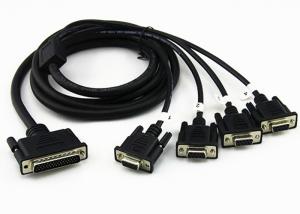 Buy cheap High Density Black RS 232 Serial Cable / Cisco Router Cable For Computer product
