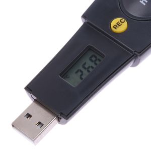 Temperature Humidity Data Logger USB Interface LCD Hygrometer Thermometer