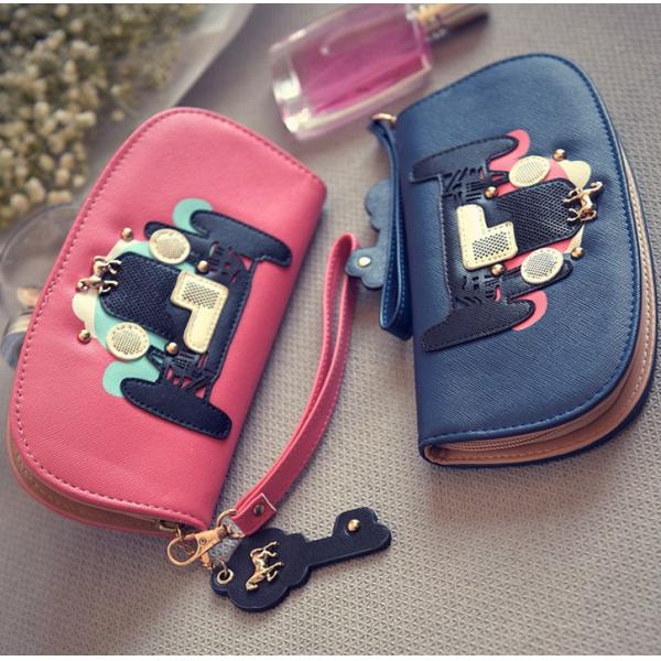 Ms. wallet Korean cute pony car long paragraph wallet purse