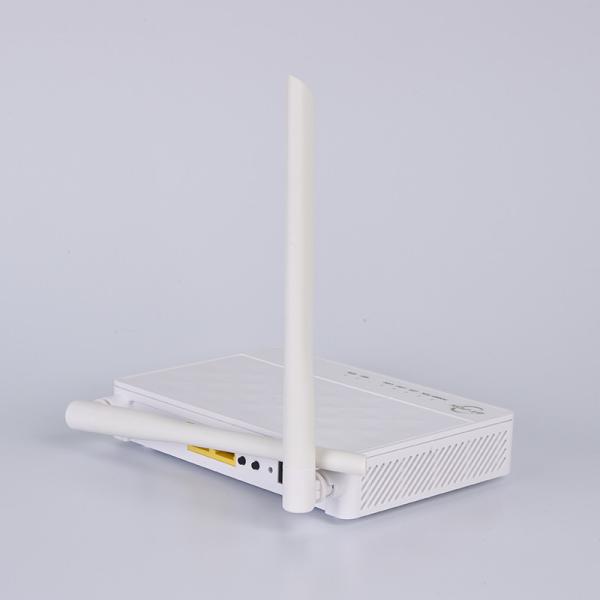 Quality 5dBi Ftth Onu Gpon Ont 4fe 2 Pots Wifi Compatible With Huawei Zte Olt for sale