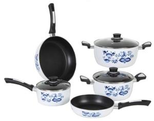 China ALUMINIUM PORCELAIN ENAMELLED NON-STICK 8PCS COOKWARE on sale