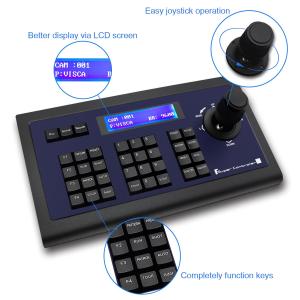 Wired Joystick PTZ Keyboard Controller 1200bps To 19200bps
