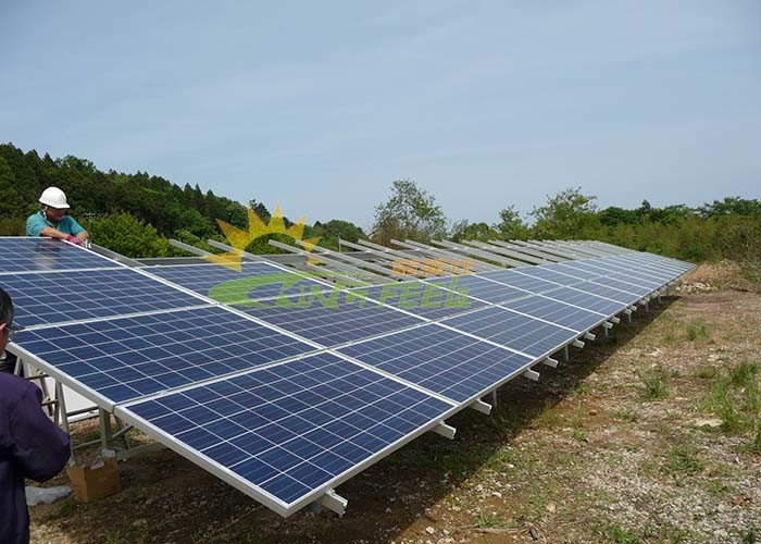 Easy Installation Ballasted Solar Racking Systems Anodized SGS