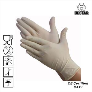 China Single Use Latex Disposable Gloves Plastic Hand Gloves Easy To Wear BSA3045 on sale