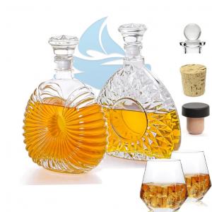 China Custom Label Crystal Liquor Bottle 500ml 700ml Elegant Design for Branding Purposes on sale