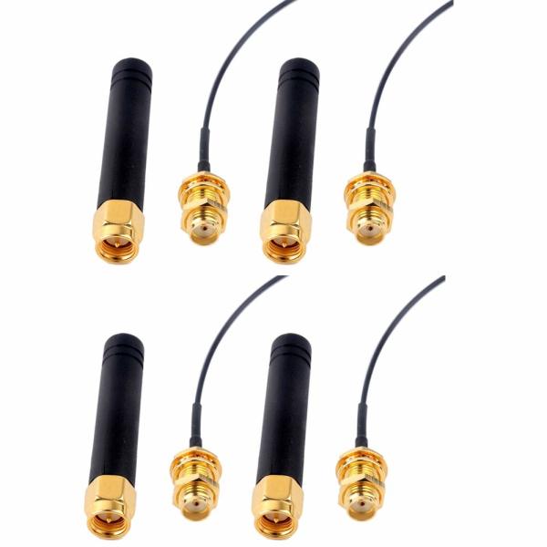 Quality Pigtail Omni WIFI Antenna 3dBi 868-915MHz U.FL IPEX To SMA Connector 50ohm Impedance for sale