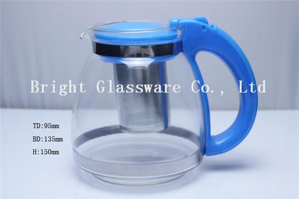 Quality China supply 1.5 L glass teapot with handle use in home for sale