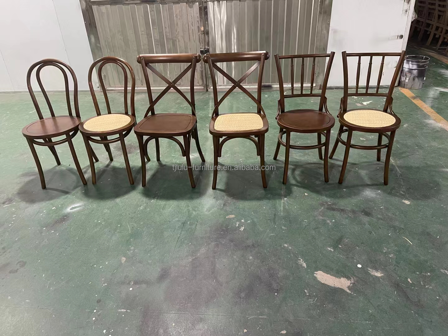 Stackable Wood Chair with 100KG Weight Limit Modern Furniture Restaurant Natual Stacked Rattan Dining Chairs