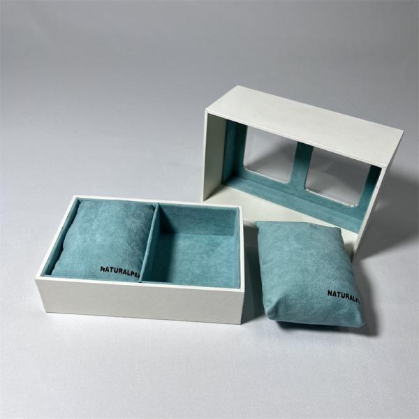 PU Watch Box Gift Packaging Silk Wadding Inside Leather Surface Watch Box With Pillow