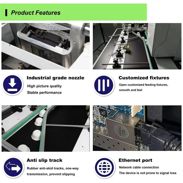 Single Pass Automatic Inkjet Printer Paper Feed Machine for Bag Cup Printing