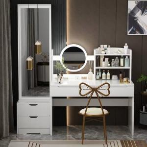 China Mirror Bedroom Dressing Table Hotel Makeup Vanity Table on sale