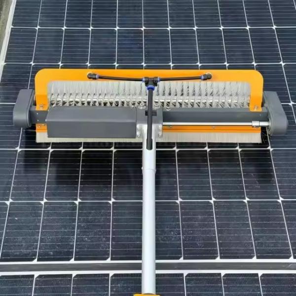 Solar Pv Panel Cleaning Robot Rotary Brush Machine Equipment