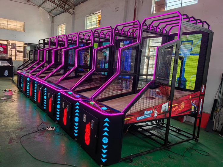 LED Large Full Size Basketball Arcade Game Machine For Fun City