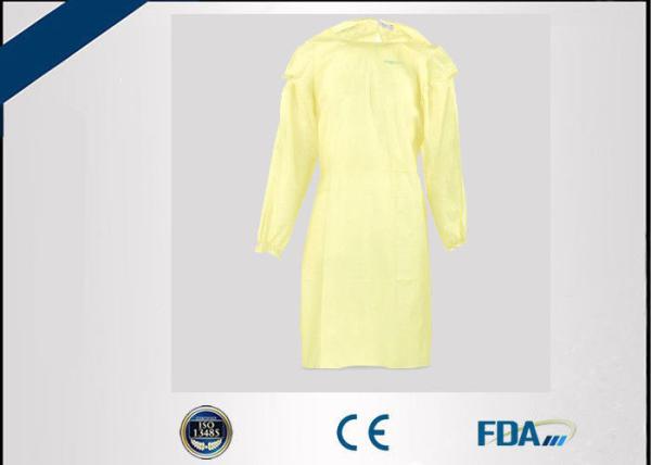 Quality Soft Disposable Isolation Gown For Particle / Alcohol / Blood Preventing for sale