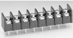 Electrical Black Barrier Terminal Blocks With Removable Clear Plastic Insulating