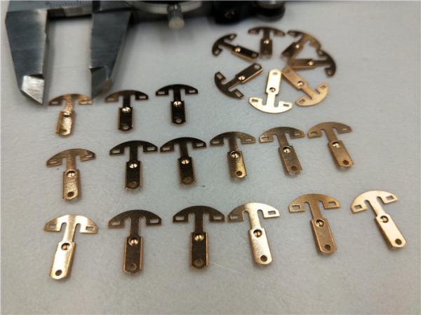 Quality High Precision Punch Press Dies , Progressive Die Components Copper / Brass Alloy Terminal Pin Parts for sale