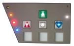 Polyester Embossed Push Button Membrane Switch Touch Panel With Graphic Overlays