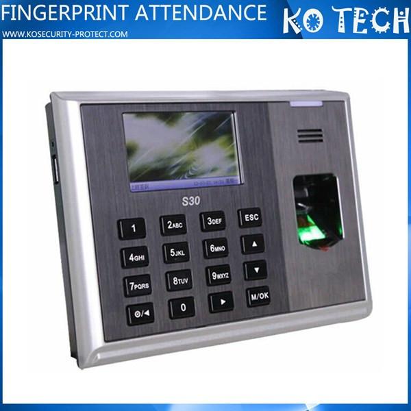 Quality S30 Fingerprint Time Attendance Touch Keypad Attendance Machine for sale
