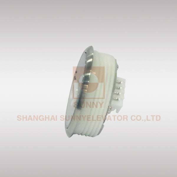 Stainless Plate Braille Elevator Buttons Φ44x18.5mm 50MA Elevator Push Button