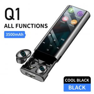 China  				Q1 Wireless Bluetooth Earphone Earbuds Multi-Function MP3 Player Headset Ipx7 Waterproof 9d Tws Headphone (with 3500mAh Power Bank Charging Case) 	         on sale