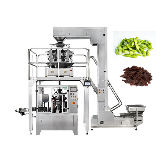 Doypack Zipper Bag Pouch Packaging Machine Filling Chips Meat